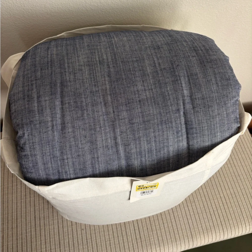 NWT 3pс King Reversible Comforter Set Blue - Hearth & Hand with Magnolia